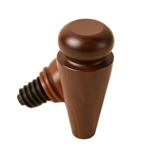 Wood-turned bottle stopper