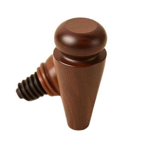 Wood-turned bottle stopper