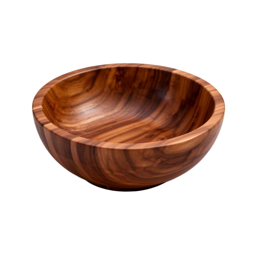 Wood-turned bowl
