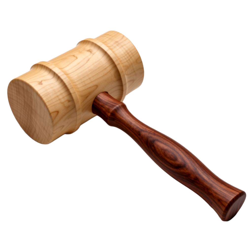 Wood-turned mallet