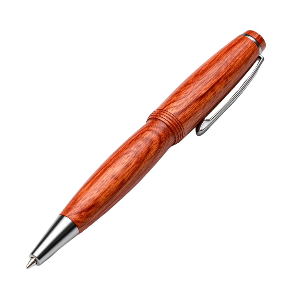 Wood-turned pen