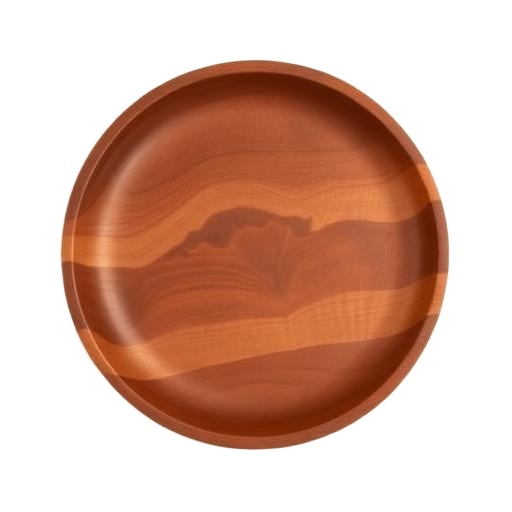 Wood-turned platter